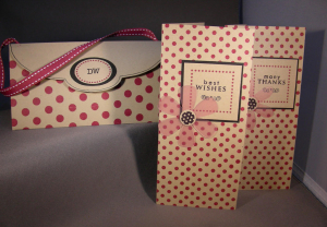 Polka Dot Purse and Card Set