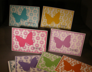 Butterfly thank you gift set