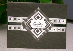 B & W Man Card