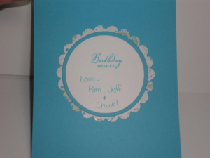 Laurie's Birthday Card Inside View