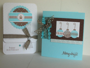 Aqua & Brown Combo