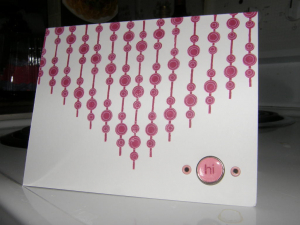 Beaded Hi, made with Shapes by Design and PTI white cardstock