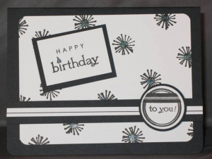 Black and White Birthday
