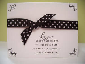 Black & White card