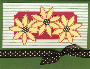 Beautiful blooms in polka dots