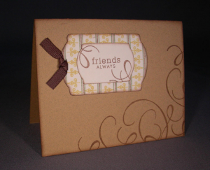 Flourish card for Sharon's challenge