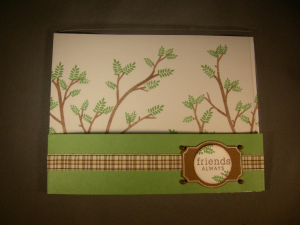 Friends Always transparency card - closed