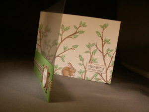Friends Always transparency card - opened