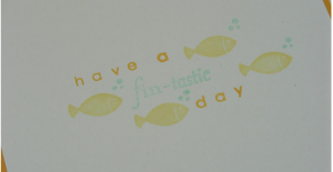 Birthday Fishes Card Inside