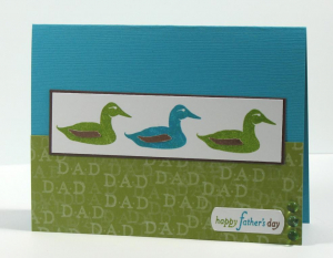 Fathers Day Card Duck