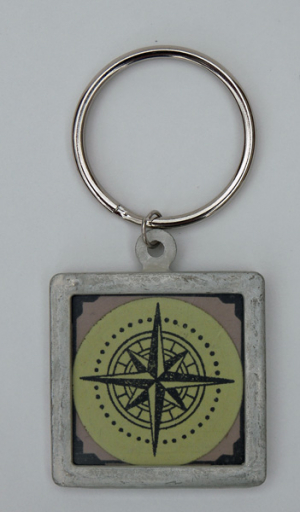 Compass keychain