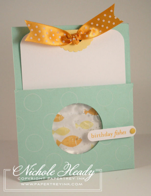 Birthday Fishes Gel card
