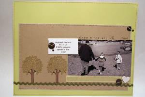 Chad & the Girls scrapbook page
