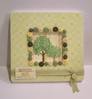 Button Tree Father Frame