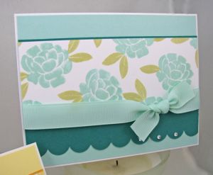 Aqua Mist Garden of Life notecard from set