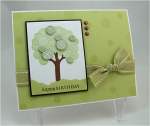 Happy Birthday Retro Tree
