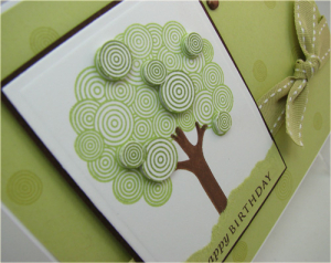 detail from Happy Birthday Retro Tree