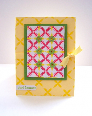 Mosaic Flower card