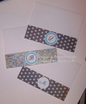 Monogrammed Notecards - KF