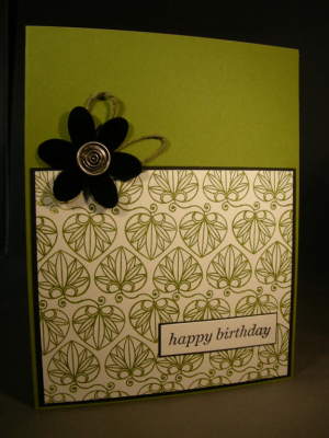 Olive with Black Velvet accent