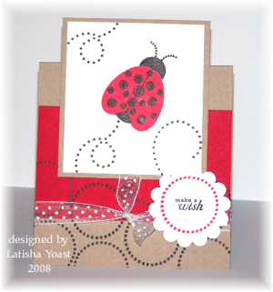 Little lady topper card