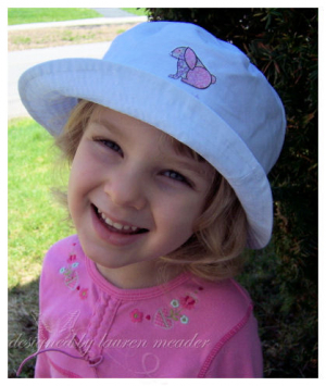 Amber in Hippity Hop Hat