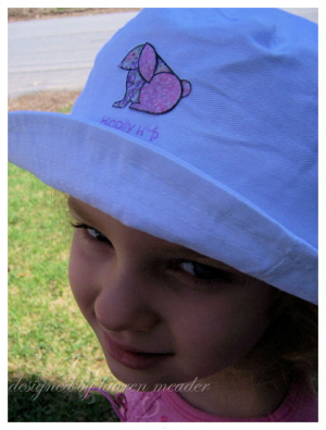 Amber in Hippity Hop Hat