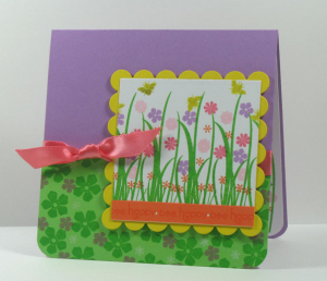 Flower-Bees-Card