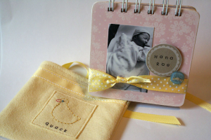 Baby Duck Keepsake Bag and Book