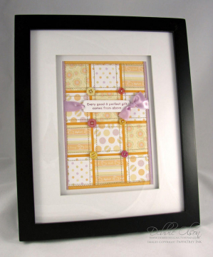 Framed Bitty Blessings Quilt