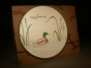 Father Knows Best Duck Circle Fathers day card
