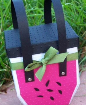 watermelon box with matching notecards