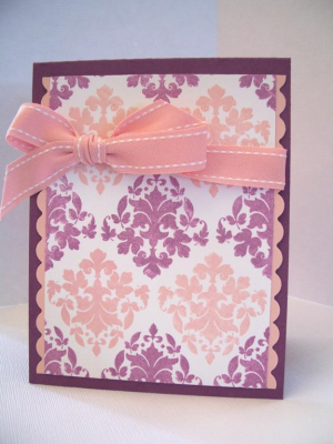 blush and plum damask