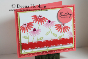 Birthday Wishes Floral Frenzy This was for Dawn's Color Challenge #13