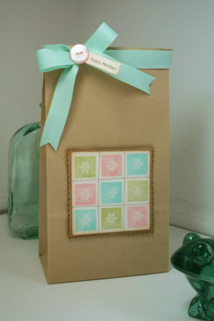 Holiday snowflake bag