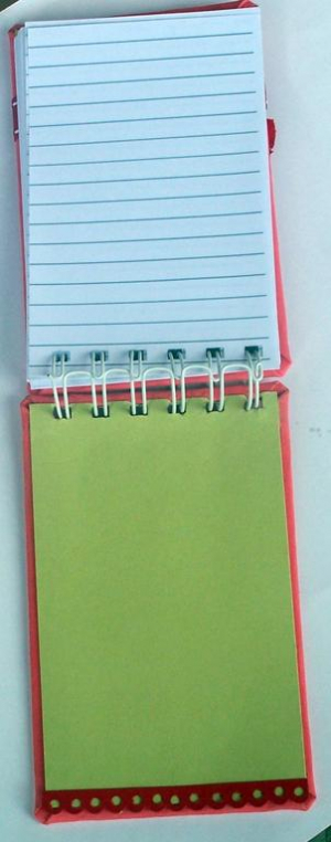 Inside of the back to school notebook