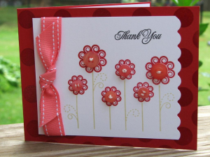 Thank You Button Flowers