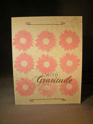 3x3 with Gratitute Flowers