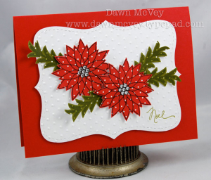 Noel Poinsettia card