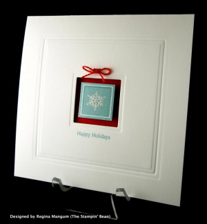 Regina Mangum Oct 09 GSS - Clean & Simple Holiday Card