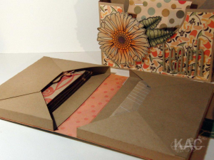 All Boxed Up card holder open