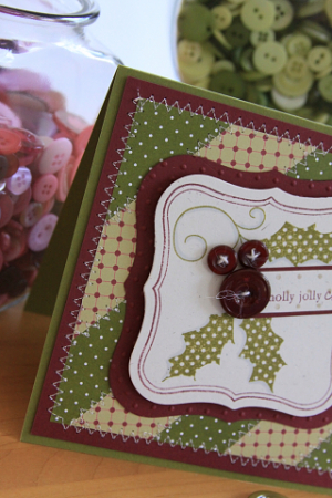 Holiday Button bits Close-Up