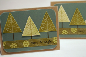 Merry & Bright Trees Card