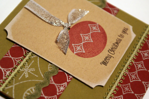 Vintage Ball Ornament Cards - detail