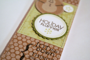 Snowman Holiday Planner Notebook - detail