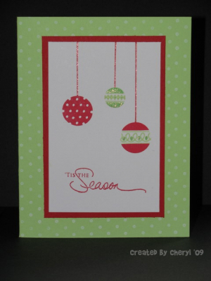 Clean and Simple Holiday Card-Cheryl Knutti