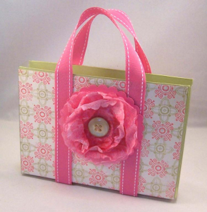 Pink Floral Gift Bag