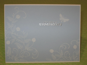 Bashful Blue with Sympathy