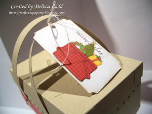 red kraft holiday picnic tag