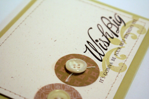 Wish Big Birthday Card - detail